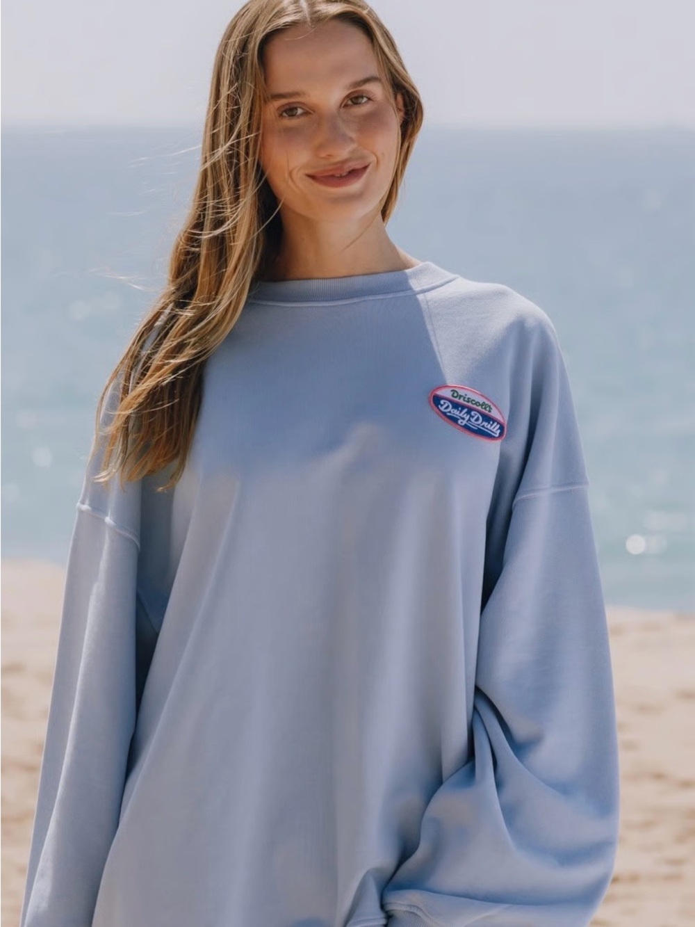 Daily Drills Oversized Limited Edition Collab with Driscoll’s Farms Crewneck